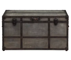 Amsel Gray Storage Trunk -Living Room Furniture Store 810458018 3