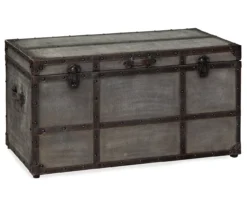 Amsel Gray Storage Trunk -Living Room Furniture Store 810458018 4
