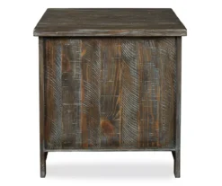 Danell Ridge Brown 2-Door End Table 11 Danell Ridge Brown 2-Door End Table -Living Room Furniture Store 810458197 5