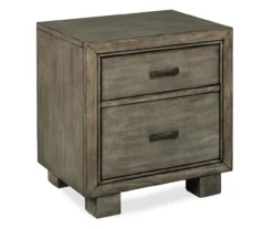 Arnett Smoky Gray Nightstand -Living Room Furniture Store 810458207 3