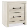 Cambeck Whitewash 2-Drawer Nightstand 2 Cambeck Whitewash 2-Drawer Nightstand -Living Room Furniture Store 810458216 2