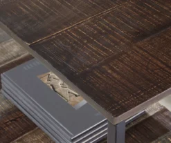 Lamoney Gray, White & Brown Slat Console Table -Living Room Furniture Store 810458257 4