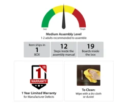 65" Wilton Black Electric Fireplace Console 7 65" Wilton Black Electric Fireplace Console -Living Room Furniture Store 810464969 6