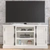 Lancaster White Shutter TV Stand -Living Room Furniture Store 810464994 2