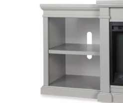 65" Wilton Gray Electric Fireplace Console -Living Room Furniture Store 810465000 5