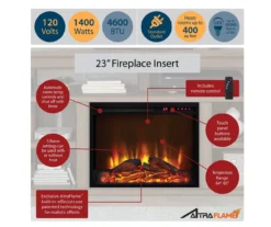 59" Century Lane Rustic Brown Electric Fireplace Console -Living Room Furniture Store 810465020 4