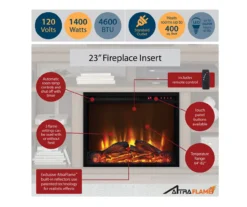 47" Flaxton Espresso Corner Electric Fireplace Console -Living Room Furniture Store 810465039 6