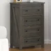 Century Lane Weathered Oak 4-Drawer Dresser