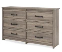Duncan Gray Oak 6-Drawer Dresser -Living Room Furniture Store 810465129 4