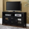 Black 2-Door Media TV Stand -Living Room Furniture Store 810469708