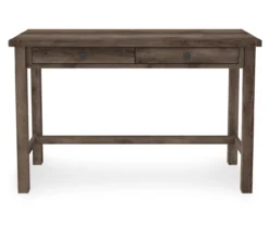Arlenbry Gray 2-Drawer Desk -Living Room Furniture Store 810485140 4
