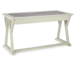 Jonileene White-Gray Desk -Living Room Furniture Store 810485166 3