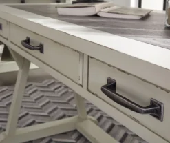 Jonileene White-Gray Desk -Living Room Furniture Store 810485166 4