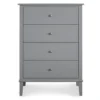 Somerville Gray 4-Drawer Dresser -Living Room Furniture Store 810498832 1