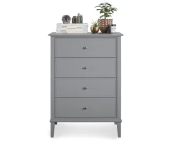 Somerville Gray 4-Drawer Dresser -Living Room Furniture Store 810498832 3
