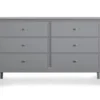 Somerville Gray 6-Drawer Dresser -Living Room Furniture Store 810498835 1