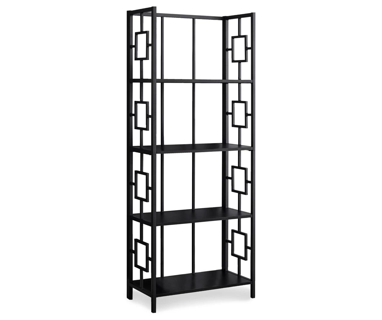 Black Square 4-Shelf Bookcase 3 Black Square 4-Shelf Bookcase