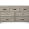 Silverton Oak 7-Drawer Dresser -Living Room Furniture Store 810504711 2