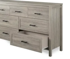 Silverton Oak 7-Drawer Dresser -Living Room Furniture Store 810504711 3
