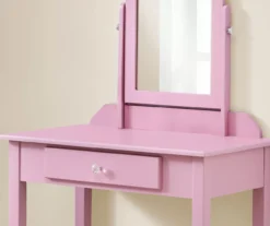 Pink Vanity Table With Mirror 10 Pink Vanity Table With Mirror -Living Room Furniture Store 810512906 4