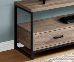 48" Dark Taupe 2-Drawer TV Stand -Living Room Furniture Store 810512921 4