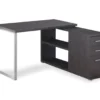 Gray Reversible L-Shaped Corner Desk -Living Room Furniture Store 810512938 2