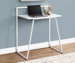 Monarch Small Space Metal Computer Desk -Living Room Furniture Store 810512941 1