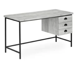Monarch Reclaimed 3-Drawer Computer Desk -Living Room Furniture Store 810512957 2