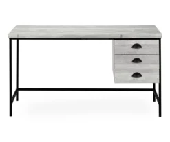 Monarch Reclaimed 3-Drawer Computer Desk -Living Room Furniture Store 810512957 3