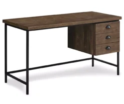 Monarch Reclaimed 3-Drawer Computer Desk -Living Room Furniture Store 810512958 2
