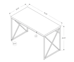 Monarch Reclaimed Office Desk -Living Room Furniture Store 810512959 10
