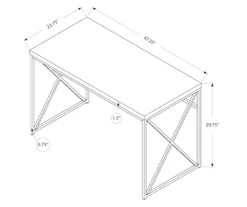 Monarch Reclaimed Office Desk -Living Room Furniture Store 810512960 3