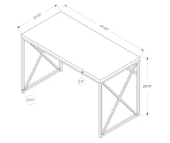 Monarch Reclaimed Office Desk -Living Room Furniture Store 810512961 3