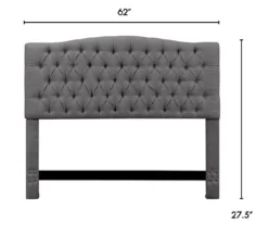 Gray Celeste Upholstered Queen Headboard -Living Room Furniture Store 810513487 3