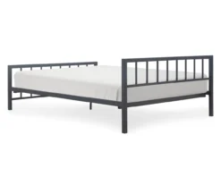 Black Evans King Platform Bed -Living Room Furniture Store 810513490 18