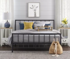 Black Evans King Platform Bed -Living Room Furniture Store 810513490 4