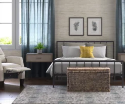 Black Evans King Platform Bed -Living Room Furniture Store 810513490 5