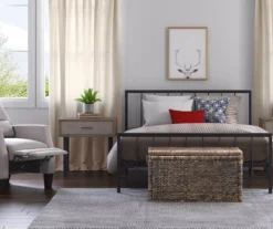 Black Evans King Platform Bed -Living Room Furniture Store 810513490 9