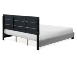 Gray Hudson King Upholstered Linen Fabric Bed -Living Room Furniture Store 810513494 13