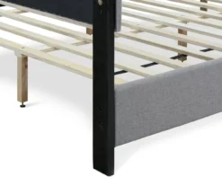 Gray Hudson King Upholstered Linen Fabric Bed -Living Room Furniture Store 810513494 15