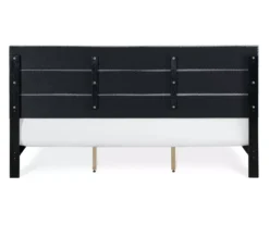 Gray Hudson King Upholstered Linen Fabric Bed -Living Room Furniture Store 810513494 16