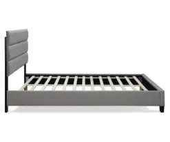 Gray Hudson Queen Upholstered Linen Fabric Bed -Living Room Furniture Store 810513495 12