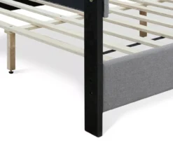 Gray Hudson Queen Upholstered Linen Fabric Bed -Living Room Furniture Store 810513495 15