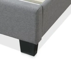 Gray Hudson Queen Upholstered Linen Fabric Bed -Living Room Furniture Store 810513495 8