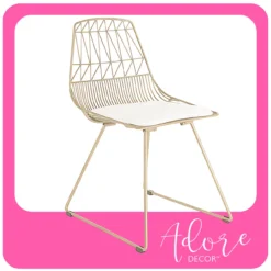 Vivi Metal Dining Chairs, 2-Pack -Living Room Furniture Store 810513496