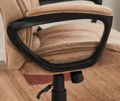 Hannah Beige Microfiber Office Chair -Living Room Furniture Store 810513511 6 1