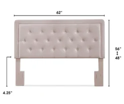 Mauve Amery Upholstered Queen Headboard -Living Room Furniture Store 810513524 4