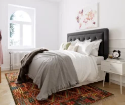 Charcoal Gray Amery Upholstered King Headboard -Living Room Furniture Store 810513527 3