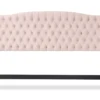 French Blush Pink Celeste Upholstered King Headboard -Living Room Furniture Store 810513528 6