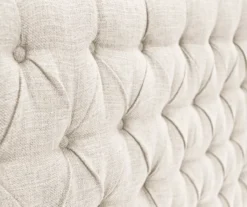 Beige Celeste Upholstered Linen King Headboard -Living Room Furniture Store 810513532 6